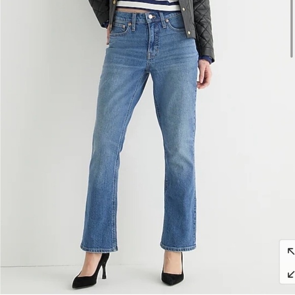 J. Crew 9" Billie demi-boot crop jean wide leg flare size 32 - Picture 1 of 16